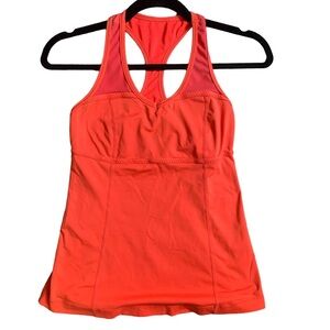 . Lululemon Red/ Orange Tank Top Size 4